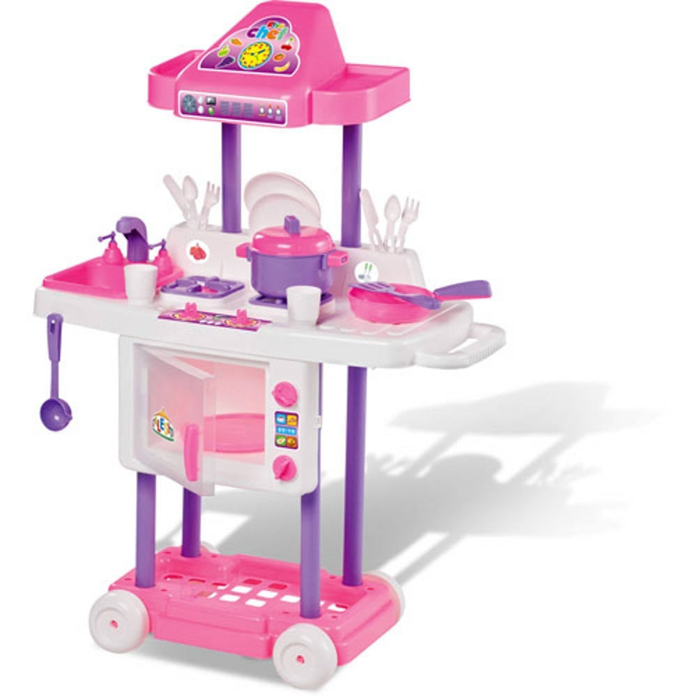 Cozinha Infantil Riva Chef Rosa Com Rodinhas Calesita Cal1302 Cozinha Infantil Riva Chef Rosa Com Rodinhas Calesita Cal1302