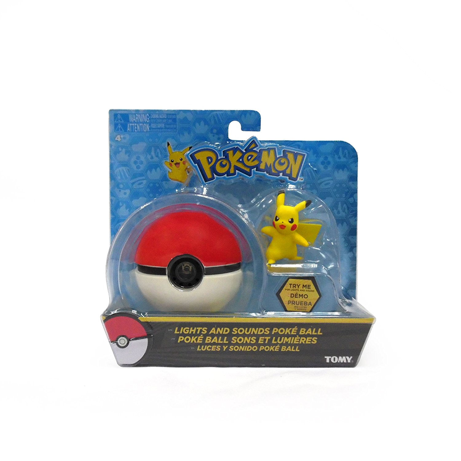 Pokemon Poke Ball Com Luz E Som Tommy Tomy 18564 - Bumerang Brinquedos