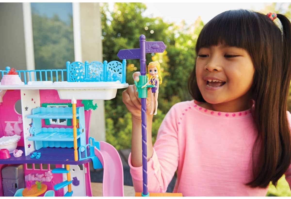 Playset e Mini Boneca - Polly Pocket - Casa do Lago da Polly