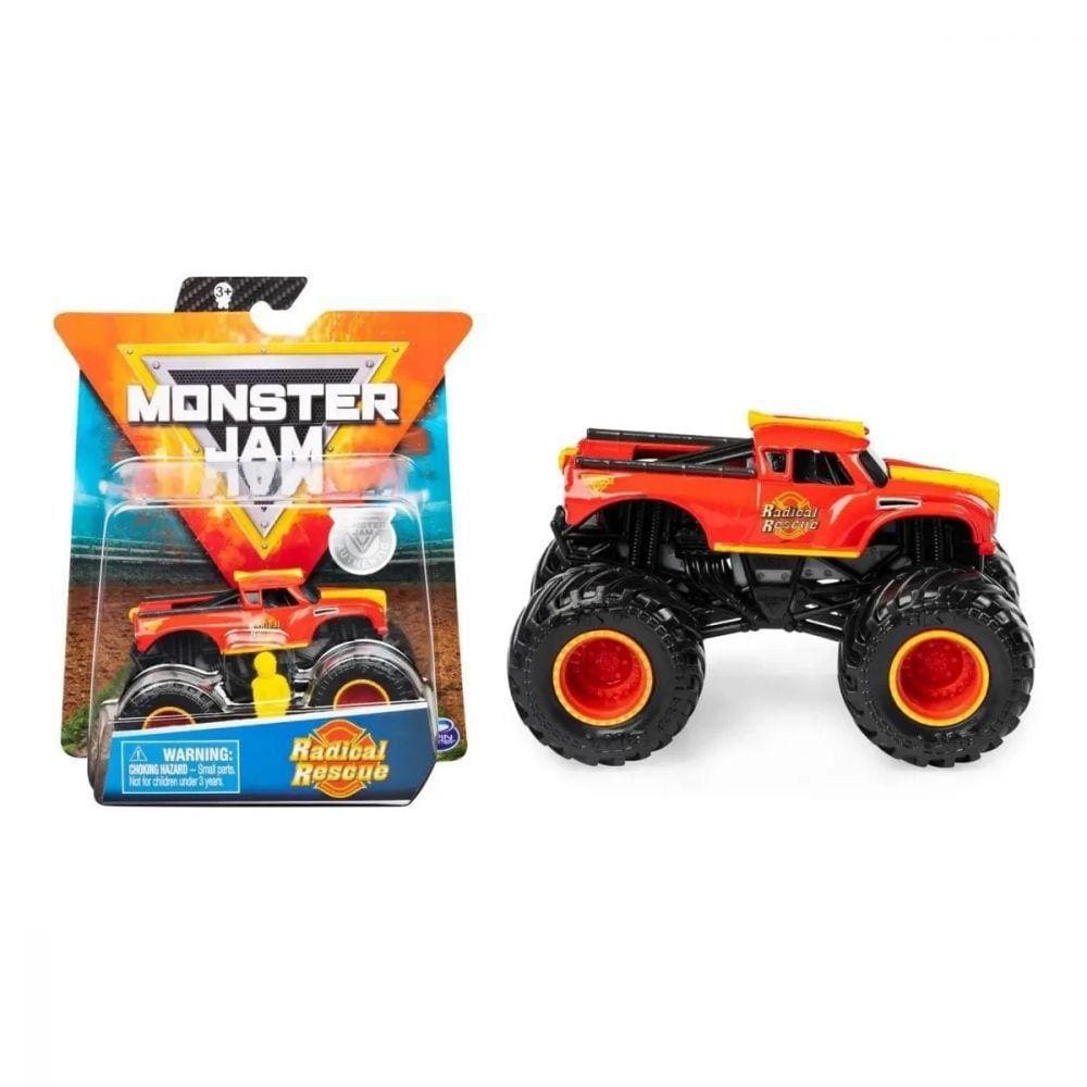 Mini Veículo e Figura - Monster Jam - 1/64 - Bumerang Brinquedos