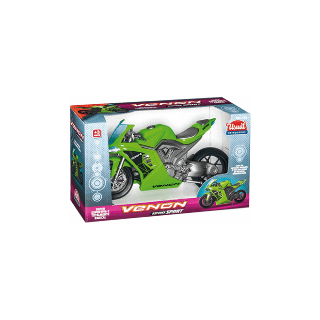 Brinquedo Infantil Menino Moto De Corrida Venon 1200 Sport