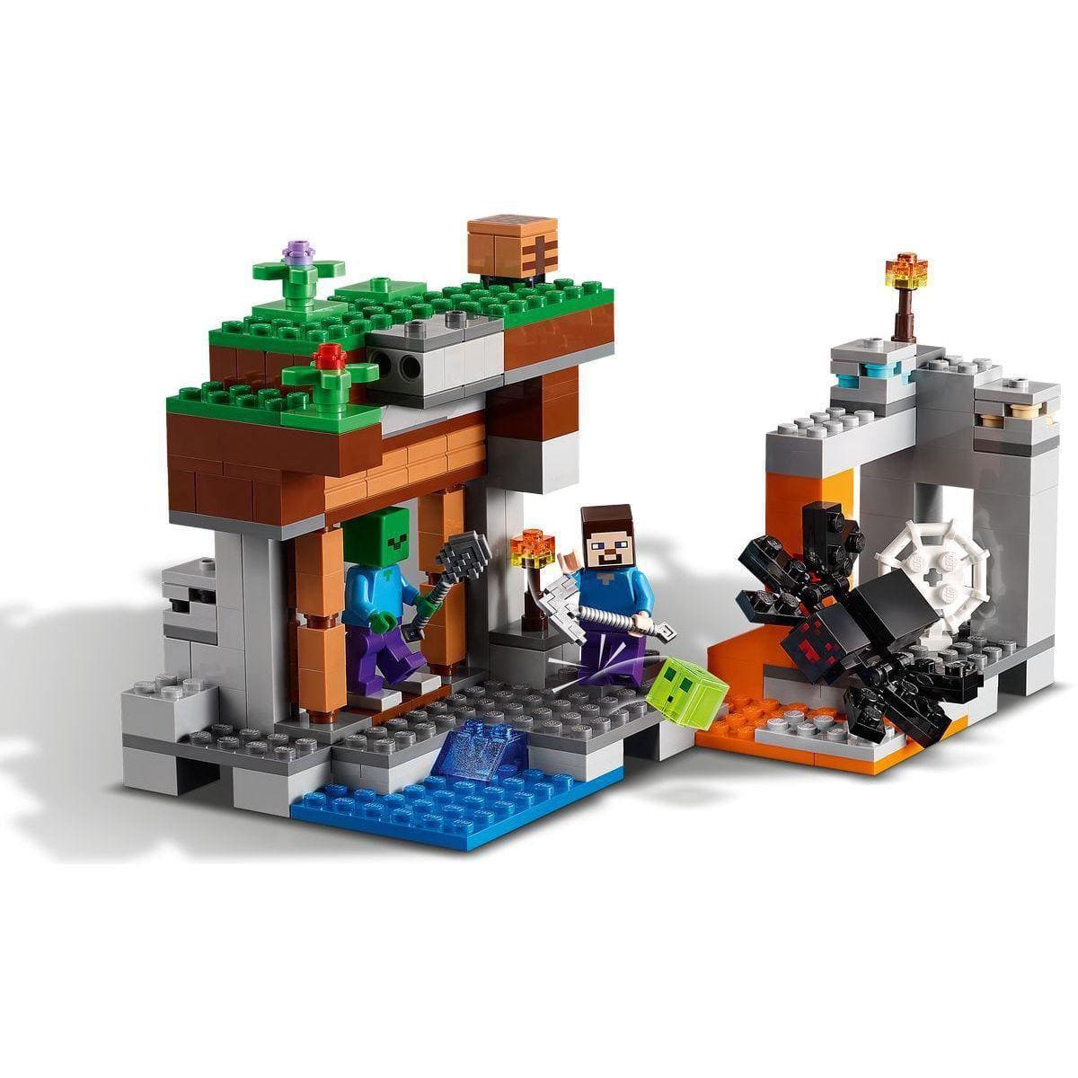 Minecraft A Mina Abandonada 21166 4111121166 - Bumerang Brinquedos
