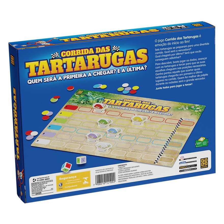 Jogo Corrida De Tartarugas - Algazarra - Kits e Gifts