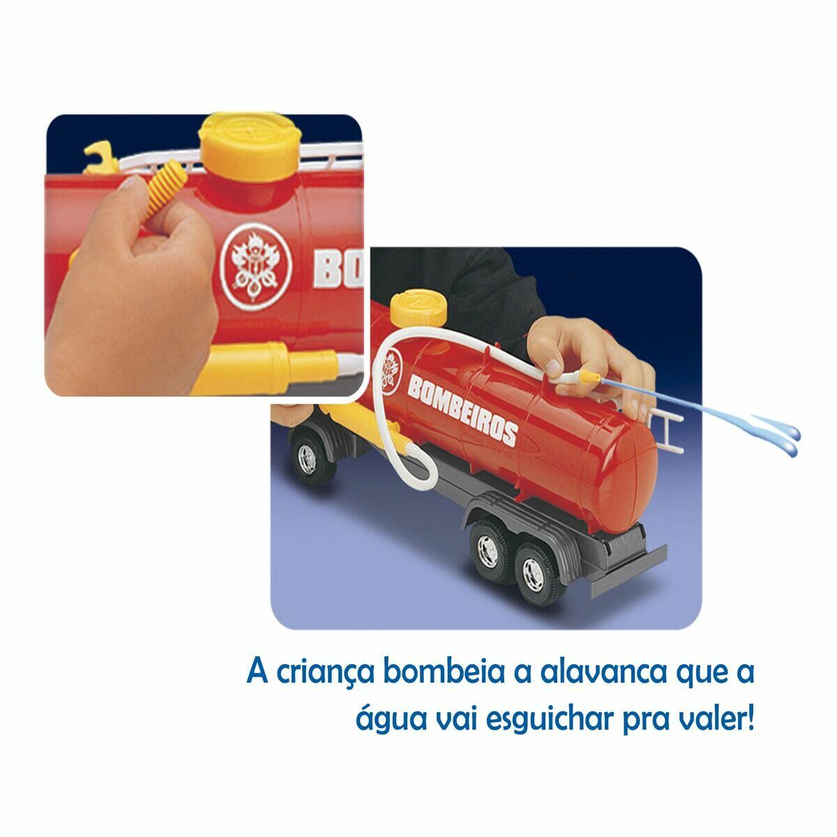 Caminhão de Brinquedo Voyager Bombeiro que Joga Aguá Roma - GAMES