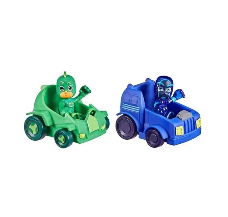 Pj Masks Lagartixo E Ninja Noturno 2 Figuras E Veículos Pj Mask