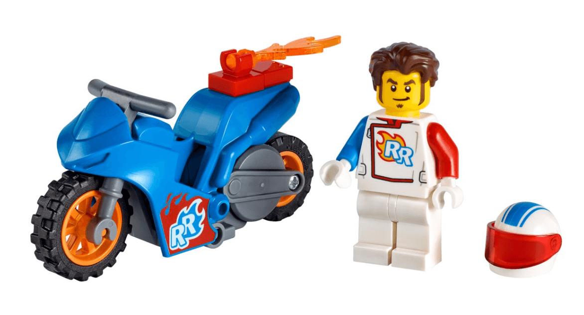 Lego® Bicicleta De Acrobacias De Foguete Da Cidade 60298