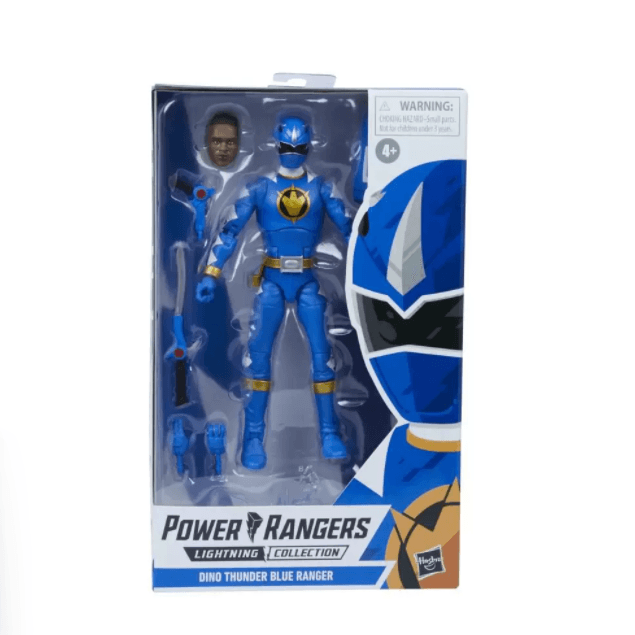 Figura Articulada Com Acessórios Power Ranger Dino Thunder Blue