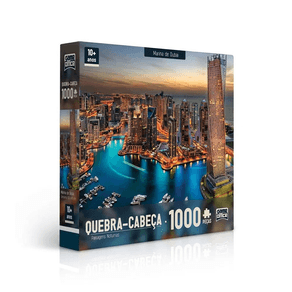 Quebra-Cabeca-1000-pecas-Paisagens-Noturnas---Marina-Dubai---Toyster