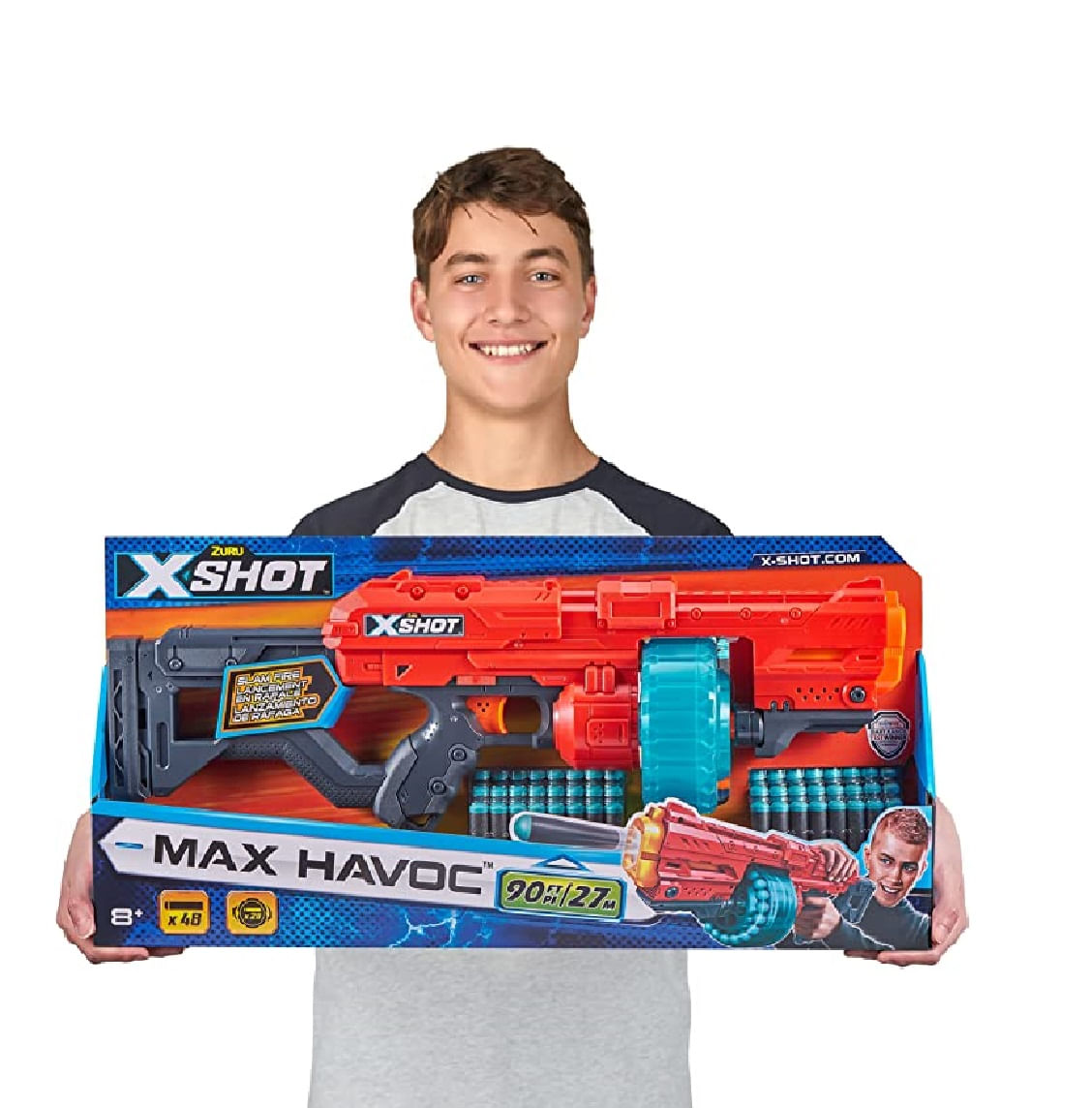 Lançador De Dardos Zuru Xshot Max Havoc X Shot 5570 - Bumerang