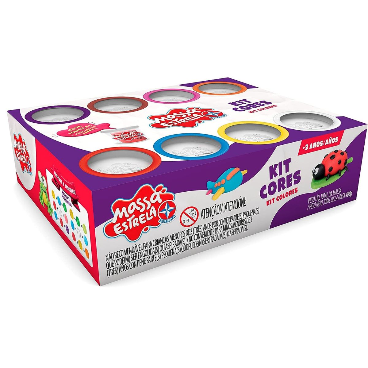 Massinha Super Massa Kit Cores Estrela 1001301400013 Bumerang - Main Image