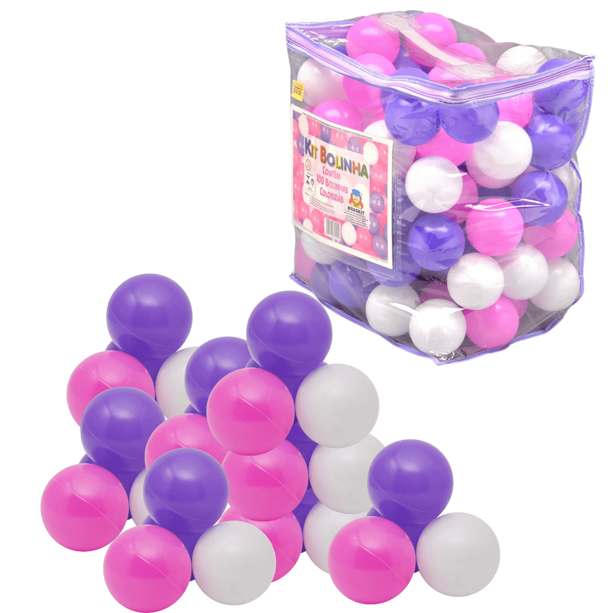 Bolinhas Rosa E Brancas