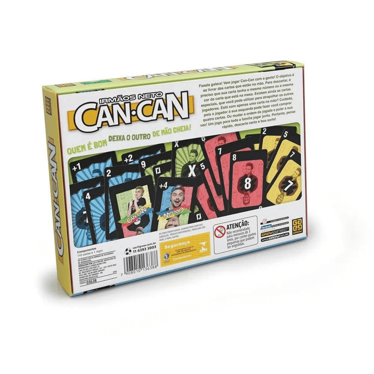 Jogo Can Can Irmãos Neto Grow 03638 - Bumerang Brinquedos