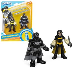 Fisher-Price-Figura---SUPERMAN-E-METALO---BLACK-BAT-E-BATMAN-NINJA
