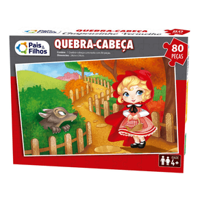 Quebra-Cabeca-80-Pecas-Chapeuzinho-Vermelho