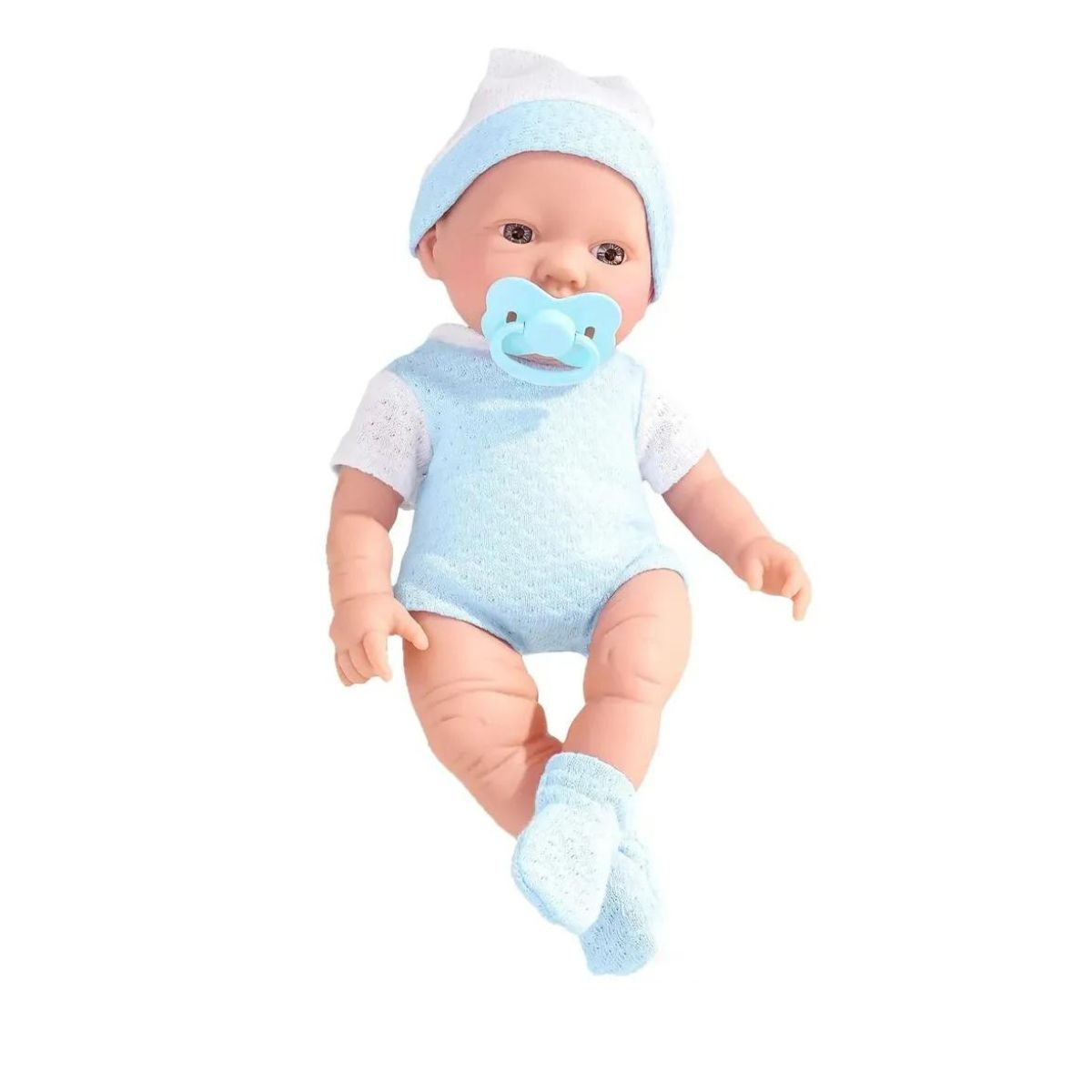 Boneca - Bebê Real Reborn - Roupa Azul - Roma Jensen - Bonecas