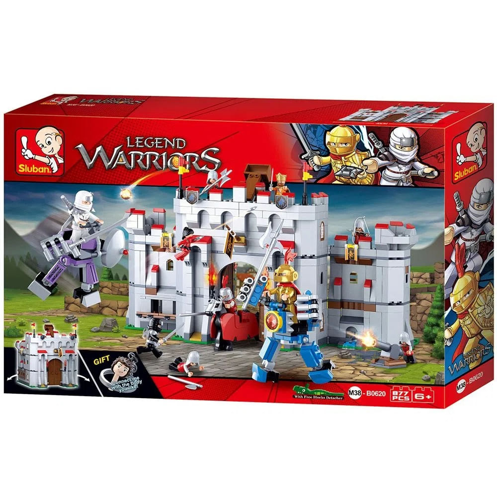 Blocos Cavaleiros Castelo Br1341 Sluban - Bumerang Brinquedos
