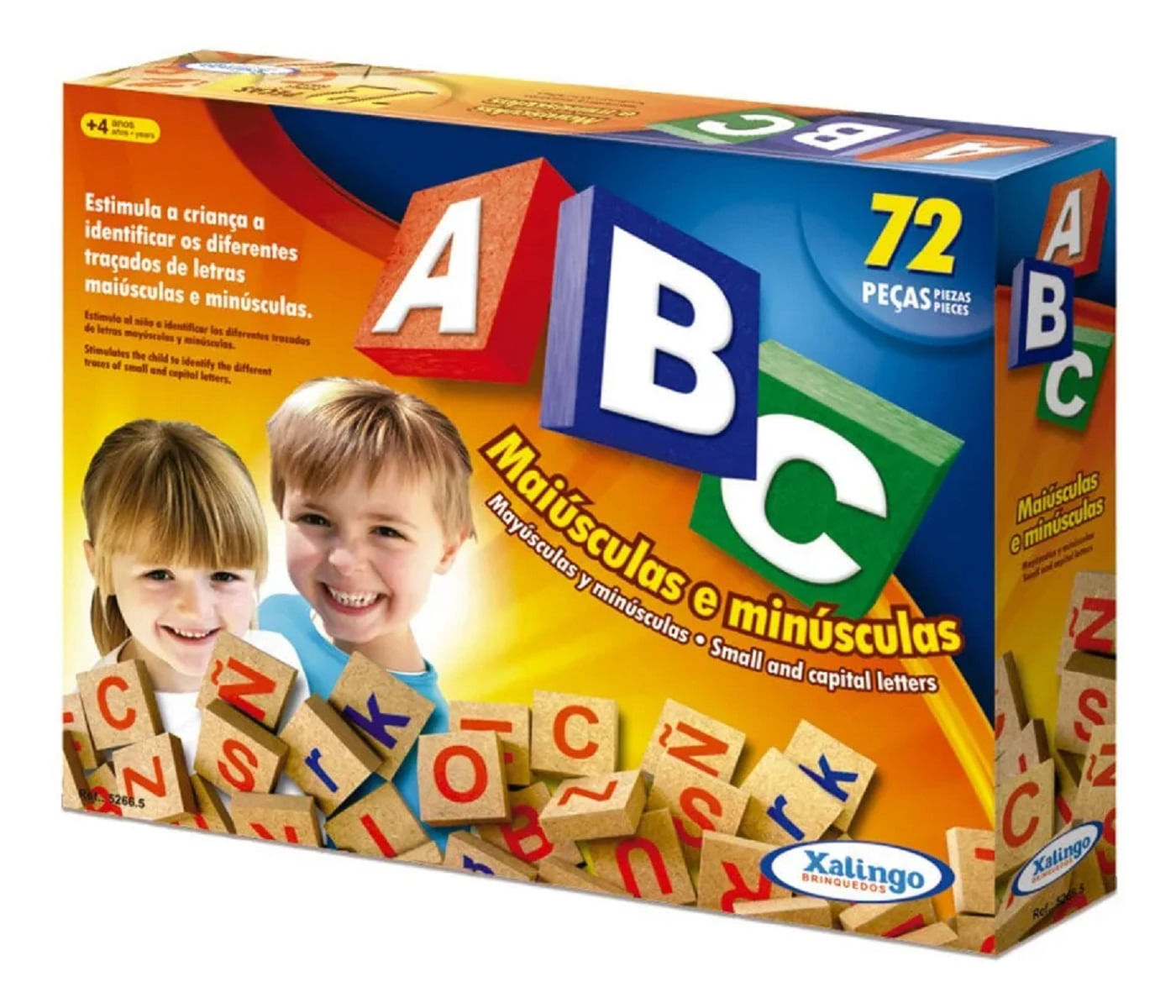 Jogo Abc Com 72 Peças Xalingo 52665 - Bumerang Brinquedos