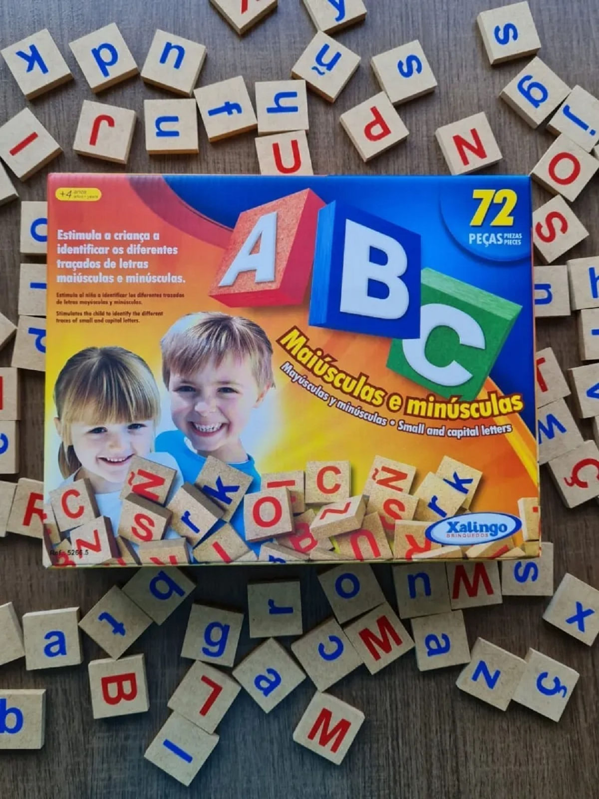 Jogo Abc Com 72 Peças Xalingo 52665 - Bumerang Brinquedos