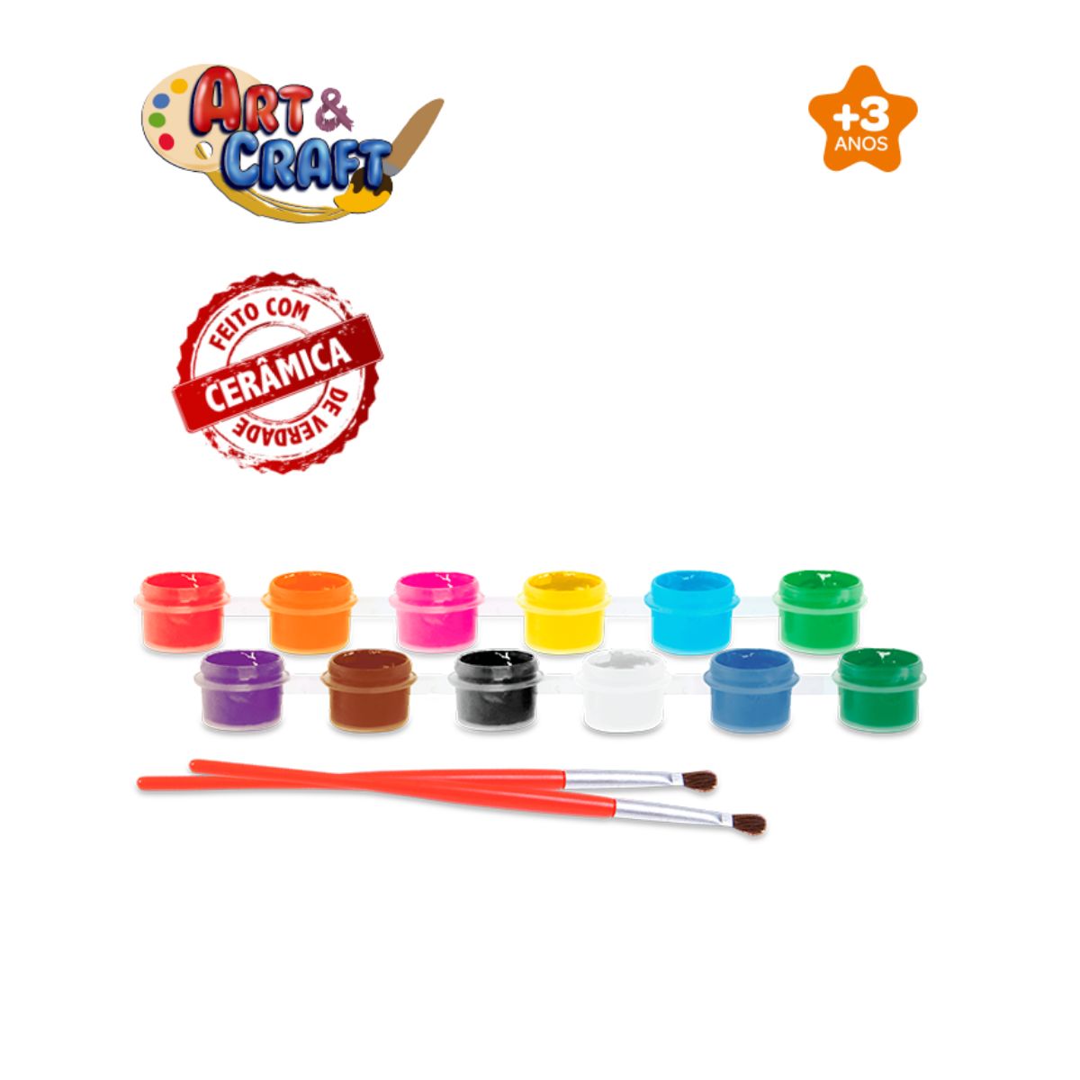 Conjunto Art e Craft Jogo De Xícaras Zoop Toys Zp00227 - Bumerang