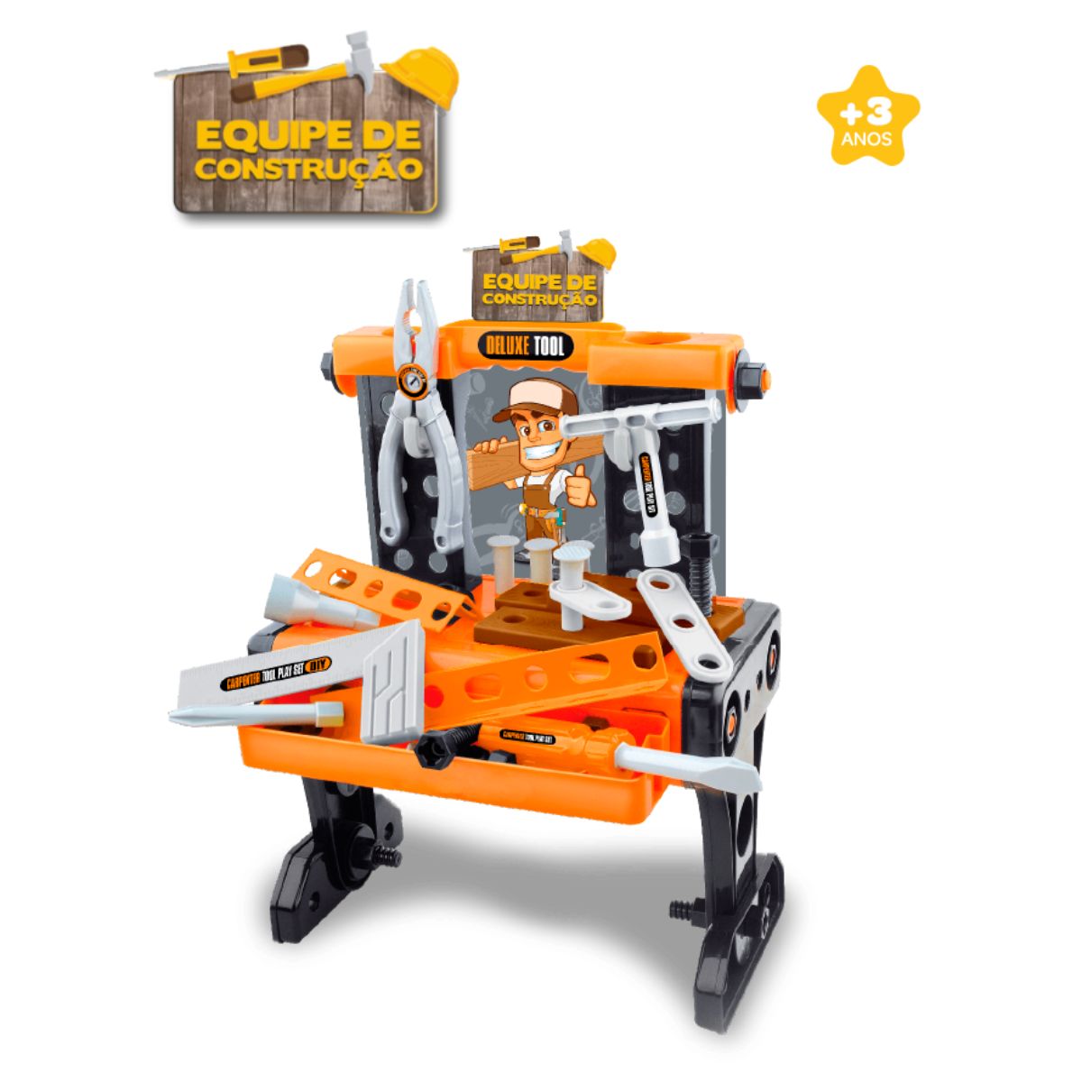 Kit Ferramentas Equipe De Construção Zoop Toys Zp00411 - Bumerang Kit Ferramentas Equipe De Construção Zoop Toys Zp00411 - Bumerang