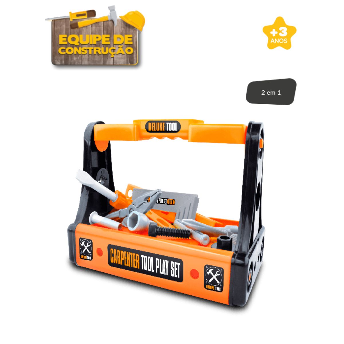 Kit Ferramentas Equipe De Construção Zoop Toys Zp00411 - Bumerang