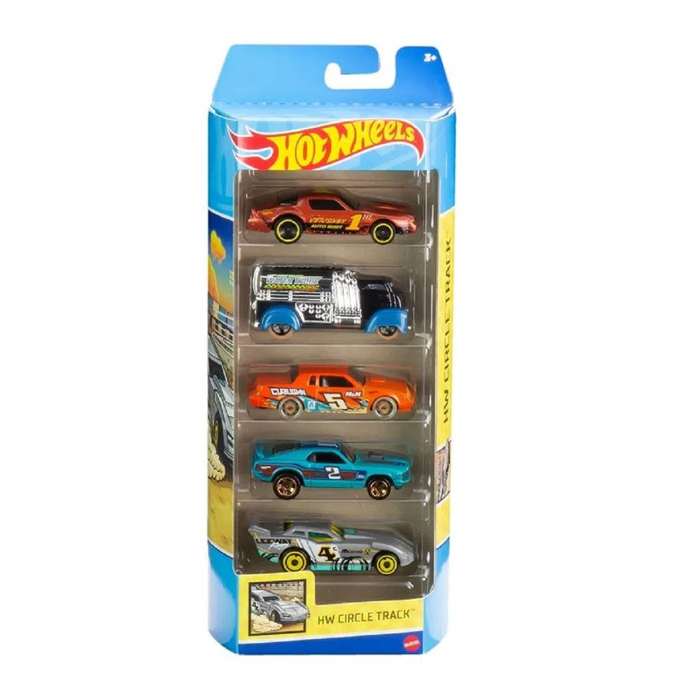 Pack 5 Hot Wheels Circle Track Mattel Hly65 - Bumerang Brinquedos
