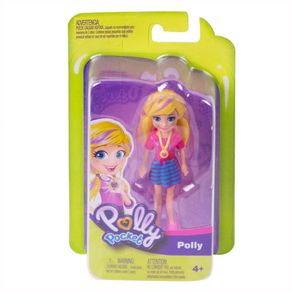 Polly-Pocket-Basica-Vestido-Rosa-Saia-Listrada