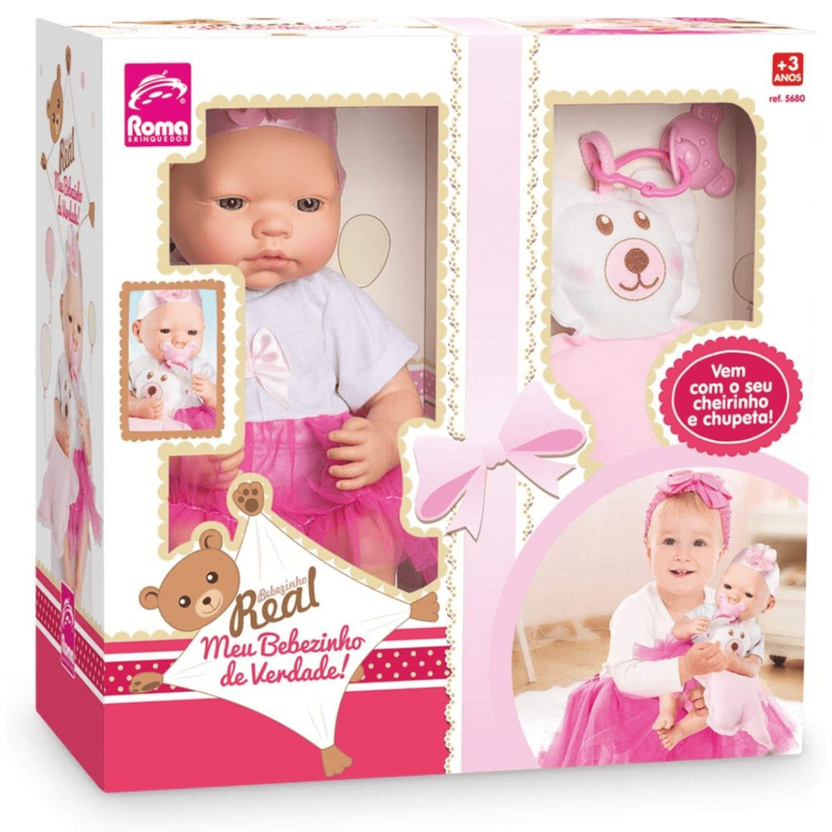Boneca Bebezinho Real Roma Jensen 5680 - Bumerang Brinquedos