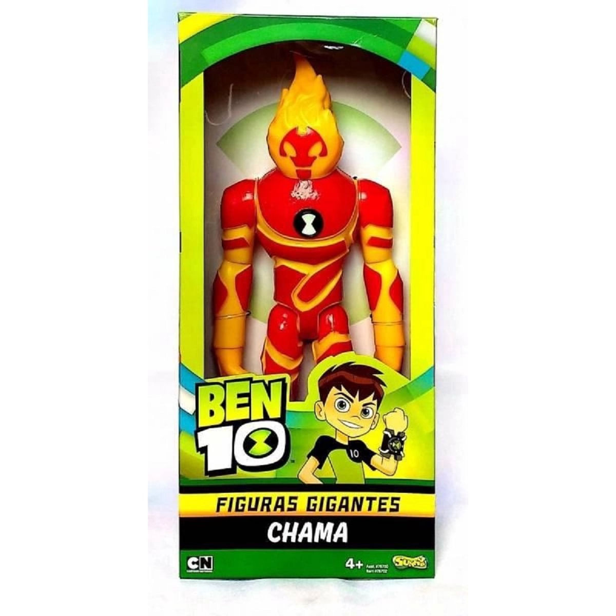 Boneco Chamas Ben 10 Sunny 001753 - Bumerang Brinquedos