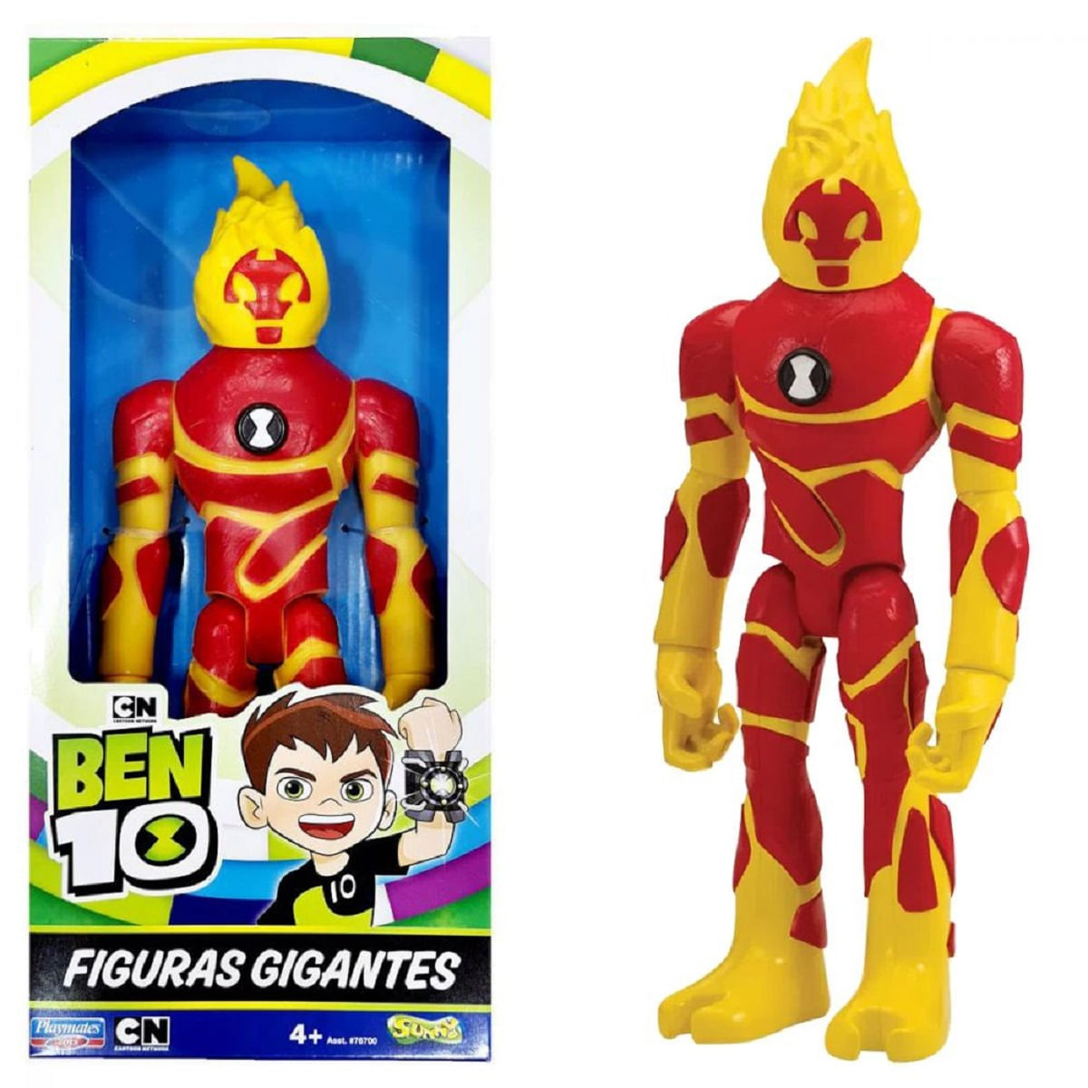 Boneco Chamas Ben 10 Sunny 001753 - Bumerang Brinquedos