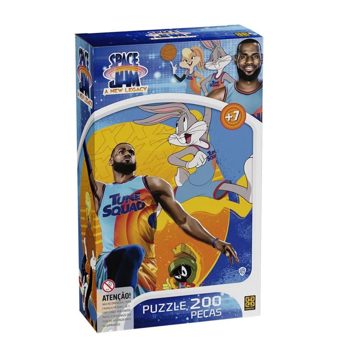 Quebra Cabeça 200 Peças Space Jam Grow 04110 - Bumerang Brinquedos