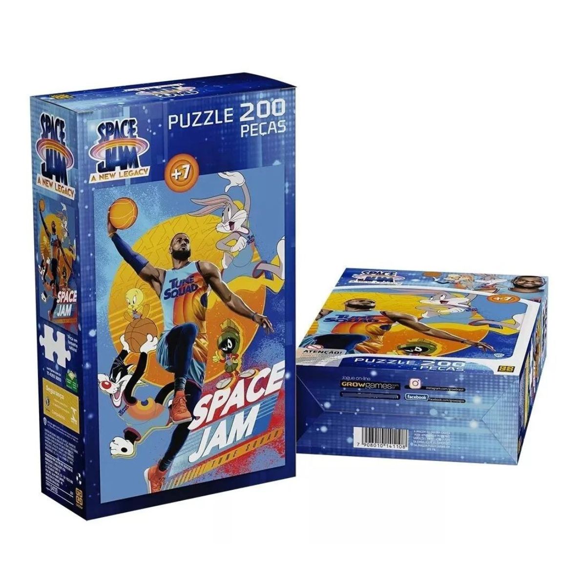 Quebra Cabeça 200 Peças Space Jam Grow 04110 - Bumerang Brinquedos