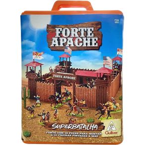 Forte-Apache-Super-Batalha-Maleta-Laranja-79-Pecas