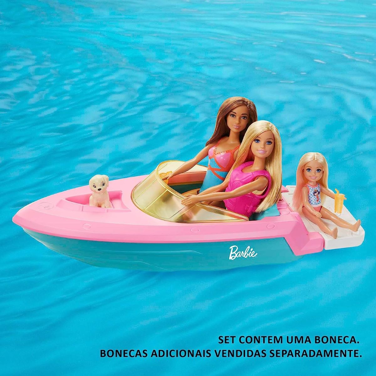 Boneca Barbie com Vestido Azul - Bumerang Brinquedos