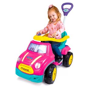 Carro-Pedal-com-Empurrador-Sport-Car-Rosa
