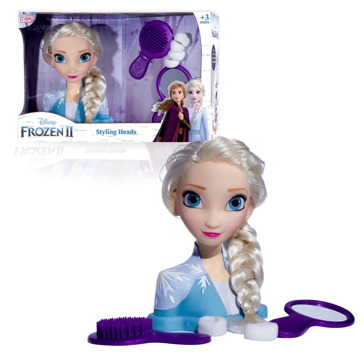 Busto 17Cm Elsa Styling Head Frozen Novabrink Bbra 2040 - Bumerang