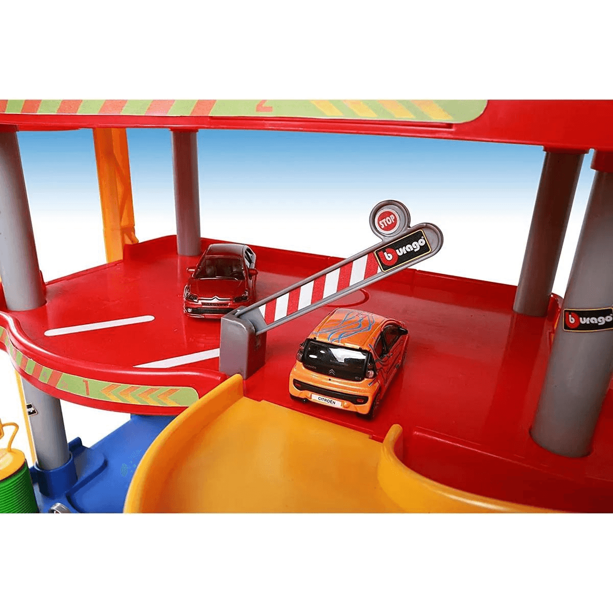 BBurago Garage Playset Street Fire Auto Pista