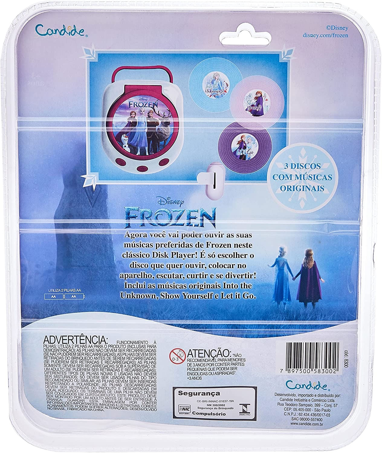 Cd Player Da Frozen Candide 8300 - Bumerang Brinquedos