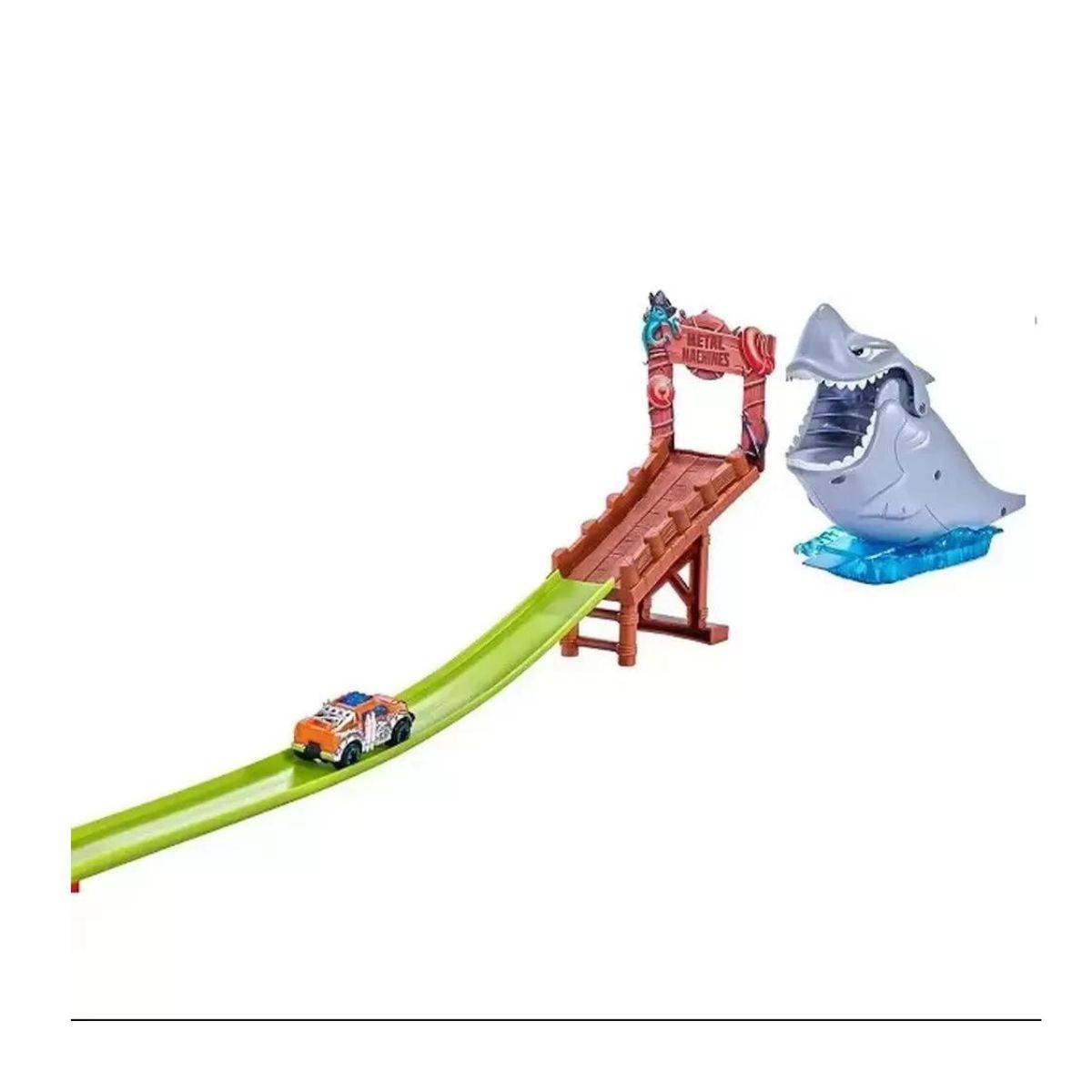 Lançador Pista Shark Attack Metal Machines 8707 - Bumerang Brinquedos