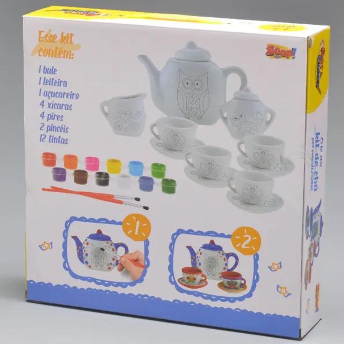 バーペンカップ DVD 特典セット Coleção Art Craft Conjunto De Chá Para Pintar Zoop Toys Zp00226
