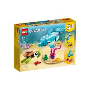 Lego-Creator-3-em-1-Golfinho-e-Tartaruga-31128