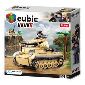 Blocos-de-Montar-Cubic-Tanque-de-Guerra-WWII-356-Pecas