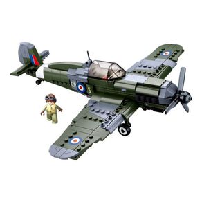 Blocos-de-Montar-Cubic-Aviao-de-Combate-WWII-290-Pecas