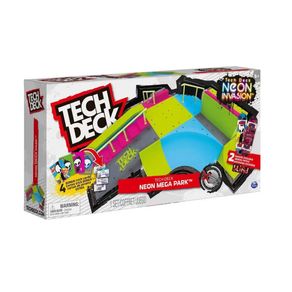 Tech-Deck-Mega-Rampa-Skate-de-Dedo-X-Connect-Neon