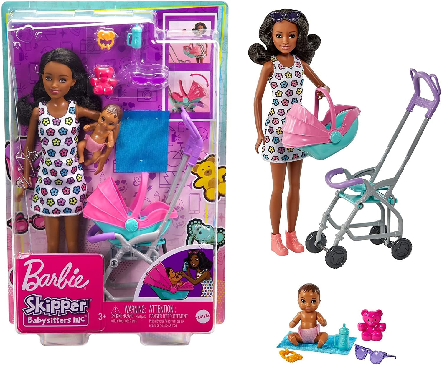 Skipper Babá Passeio Barbie Hhb68 - Bumerang Brinquedos