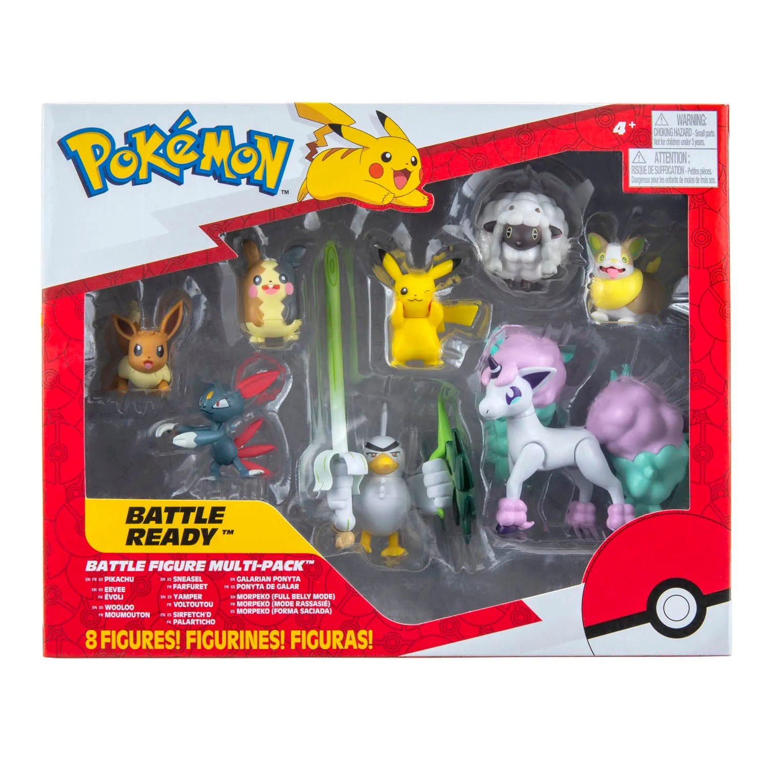 Pokemon Conjunto com 8 Figuras - Bumerang Brinquedos