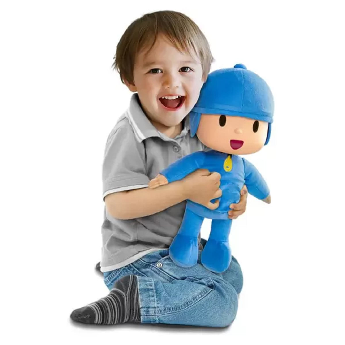 Boneco Pocoyo em Vinil e Pelúcia - Bumerang Brinquedos