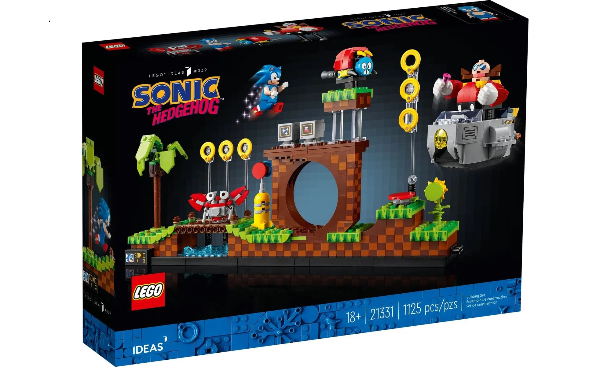 Lego Ideas Sonic the Hedgehog Green Hill Zone 21331 - Bumerang Brinquedos