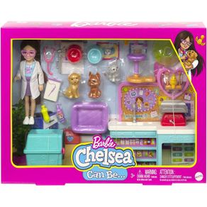 Boneca-Barbie-Chelsea-Profissoes-Clinica-Pet