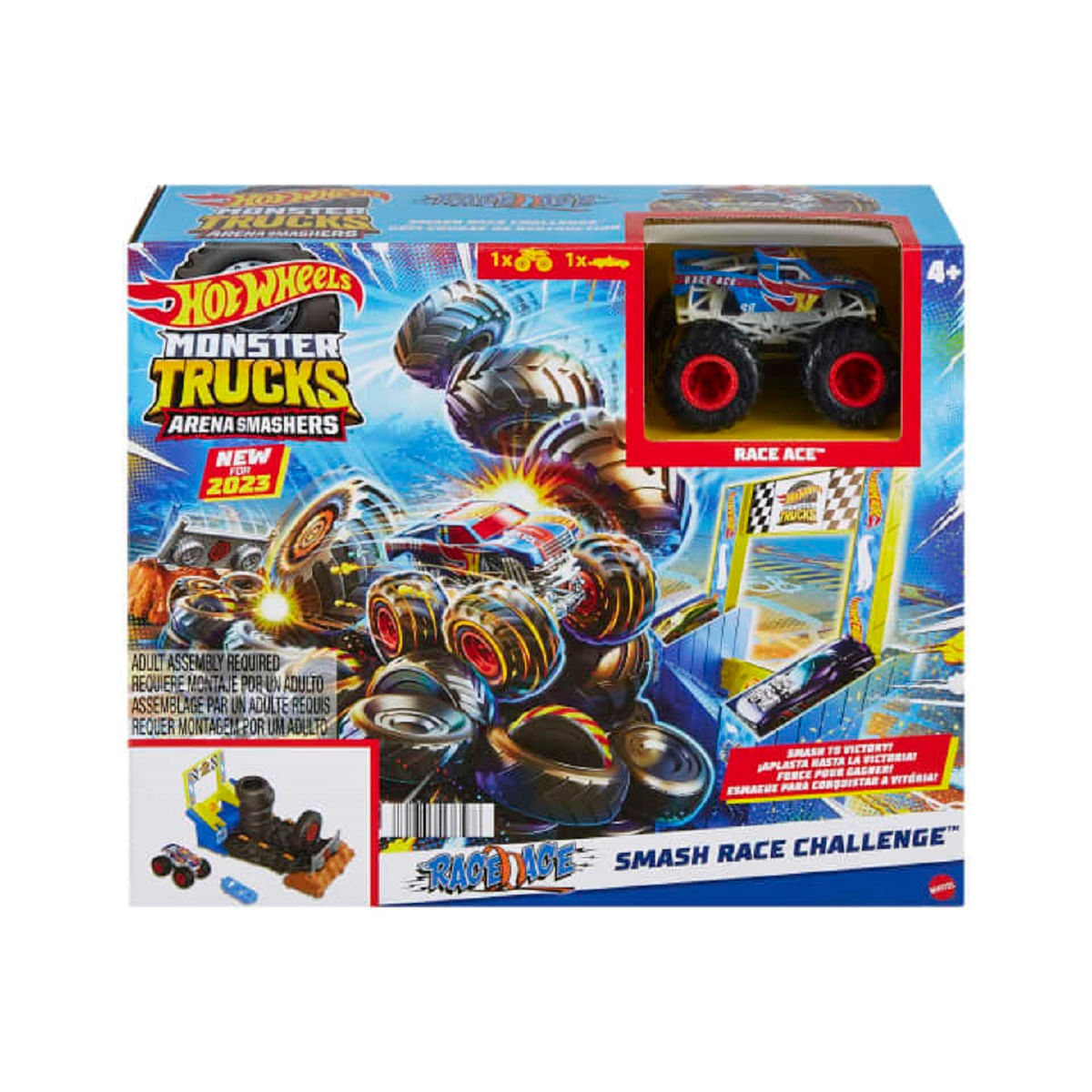 Pista Hot Wheels Smash Race Challenge Hotwheels Hnb89 - Bumerang